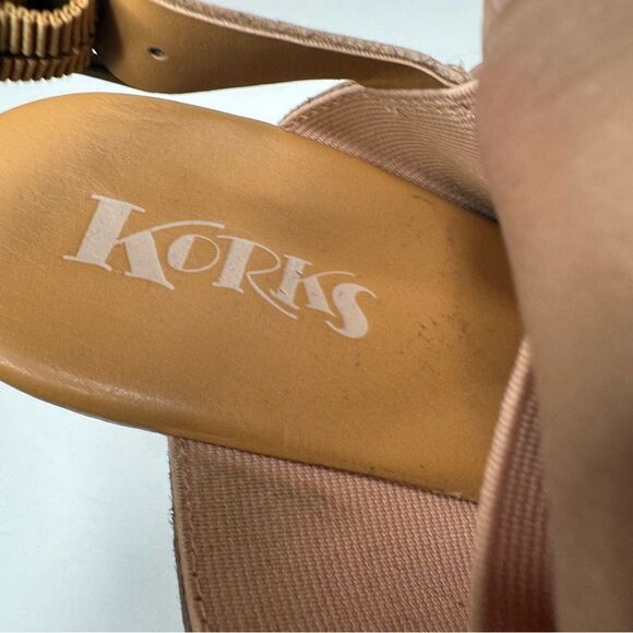 Korks sandals in beige size 10 - Picture 2 of 6